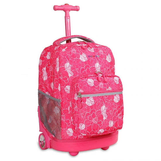 Pink School Trolley Backpack