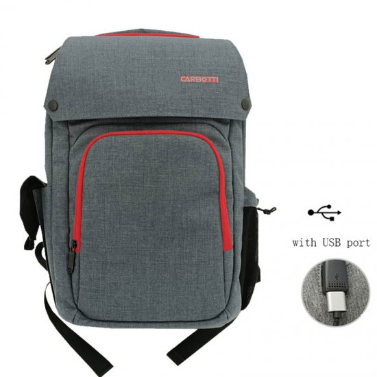 Contrast Color Antitheft Backpack